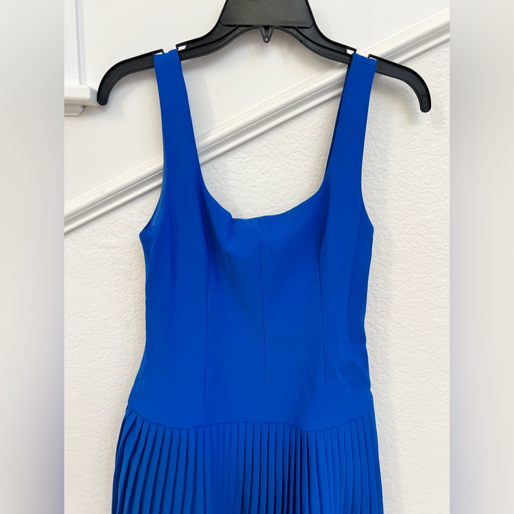 Commense Square Neck Pleated Mini Dress - image 4